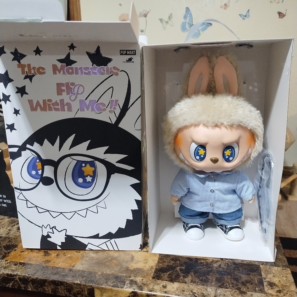 SOLD---Pop Mart - The Monsters-Flip With Me Labubu Large Plushie